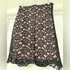 Black / Pink Lace Skirt SP Suzana Peric
